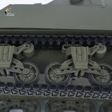 360 Rotation 1/16 Remote Control Tank Sherman M4A3 IR BB 76MM Barrel Elevation Smoke Unit Metal Chassis Tracks Road Wheels