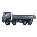 1/14 RC Hydraulic Dump Truck BZ 3363 8*8 2Speed Remote Control Tipper Hobbywing 1060 ESC Flowing Water Light Flysky ST8 Radio