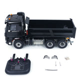 6x6 Metal Chassis Gearbox 1/14 RC Hydraulic Dump Truck 3348 Radio Controlled Tipper Differential Axle Light Sound HotRC Radio