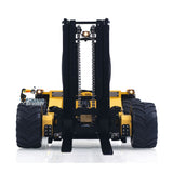 Super Frog Metal 1/14 Remote Control Hydraulic Truck Mounted Forklift BM214 5 Way Valves Light System Sound Frsky X14 Radio