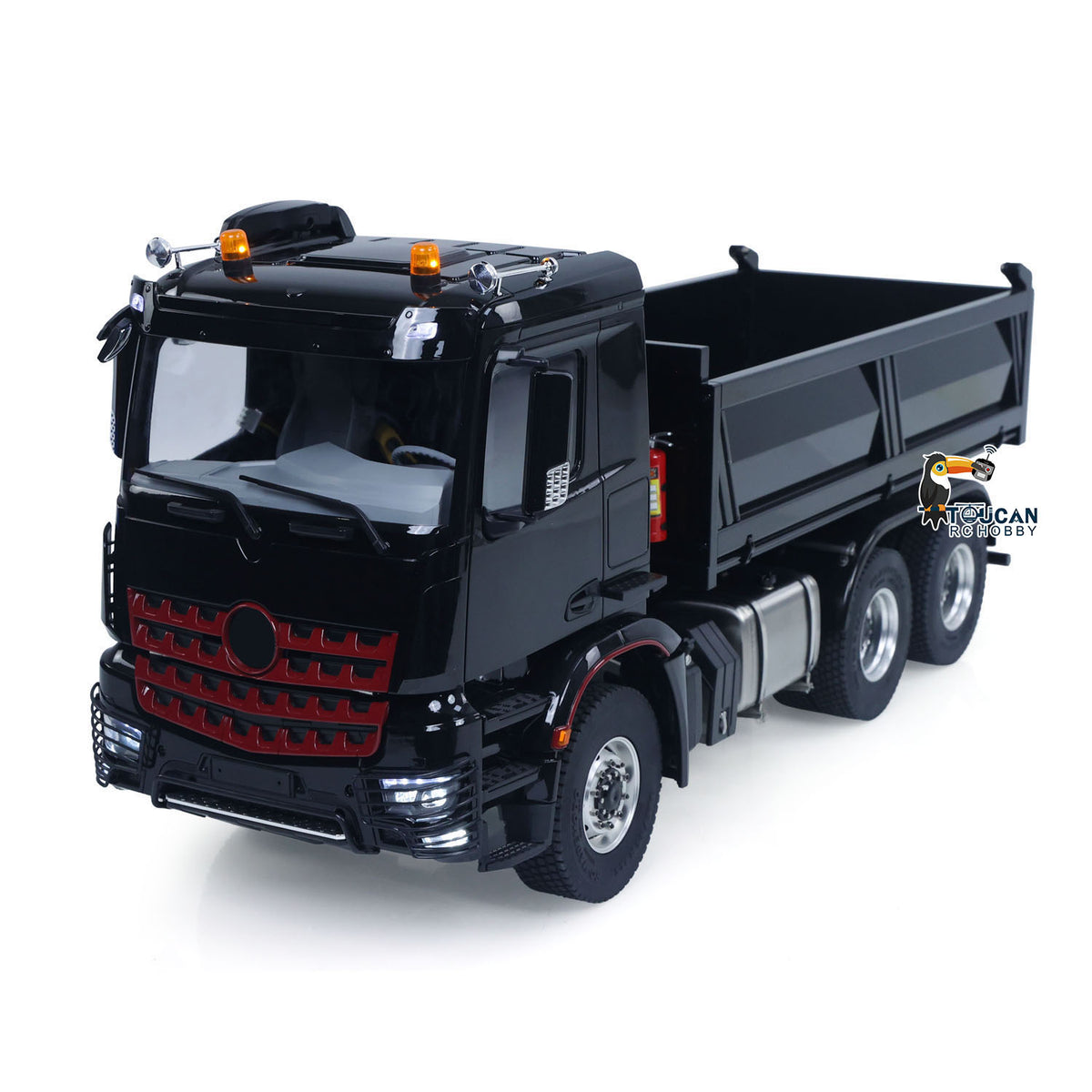 TOUCAN RC HOBBY Fast Free Shipping EU Stock 6X6 Metal Chassis 3348 RC Hydraulic Dumper 1/14 Radio Controlled Tipper NO Lock Light Sound Radio Battery Construction Truck RTR