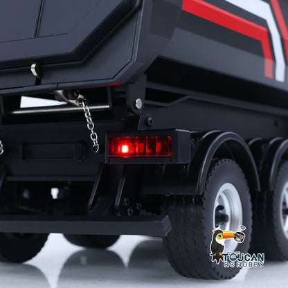HUINA 1/18 Electric Lifting Remote Control Semi Dump Trailer for RC Tractor Truck 1501 Tail Light Support Leg No Sound System