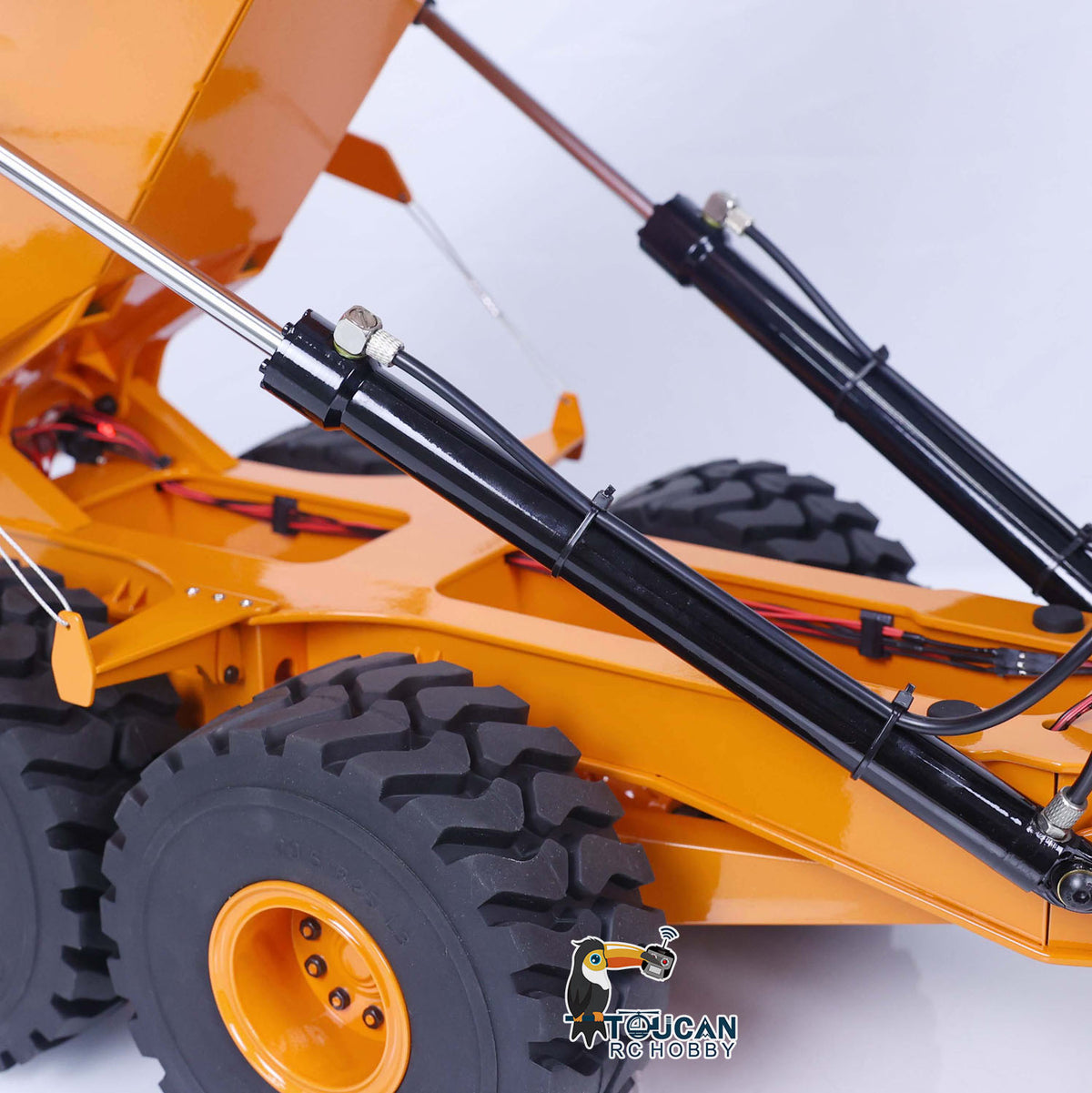 XDRC-ArticulatedTruck 1/14 Scale Heavy Duty Steel Hydraulic Articulated Hauler Complete Set w/i6S