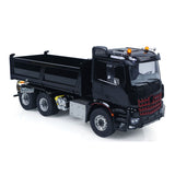 6x6 Metal Chassis Gearbox 1/14 RC Hydraulic Dump Truck 3348 Radio Controlled Tipper Differential Axle Light Sound HotRC Radio
