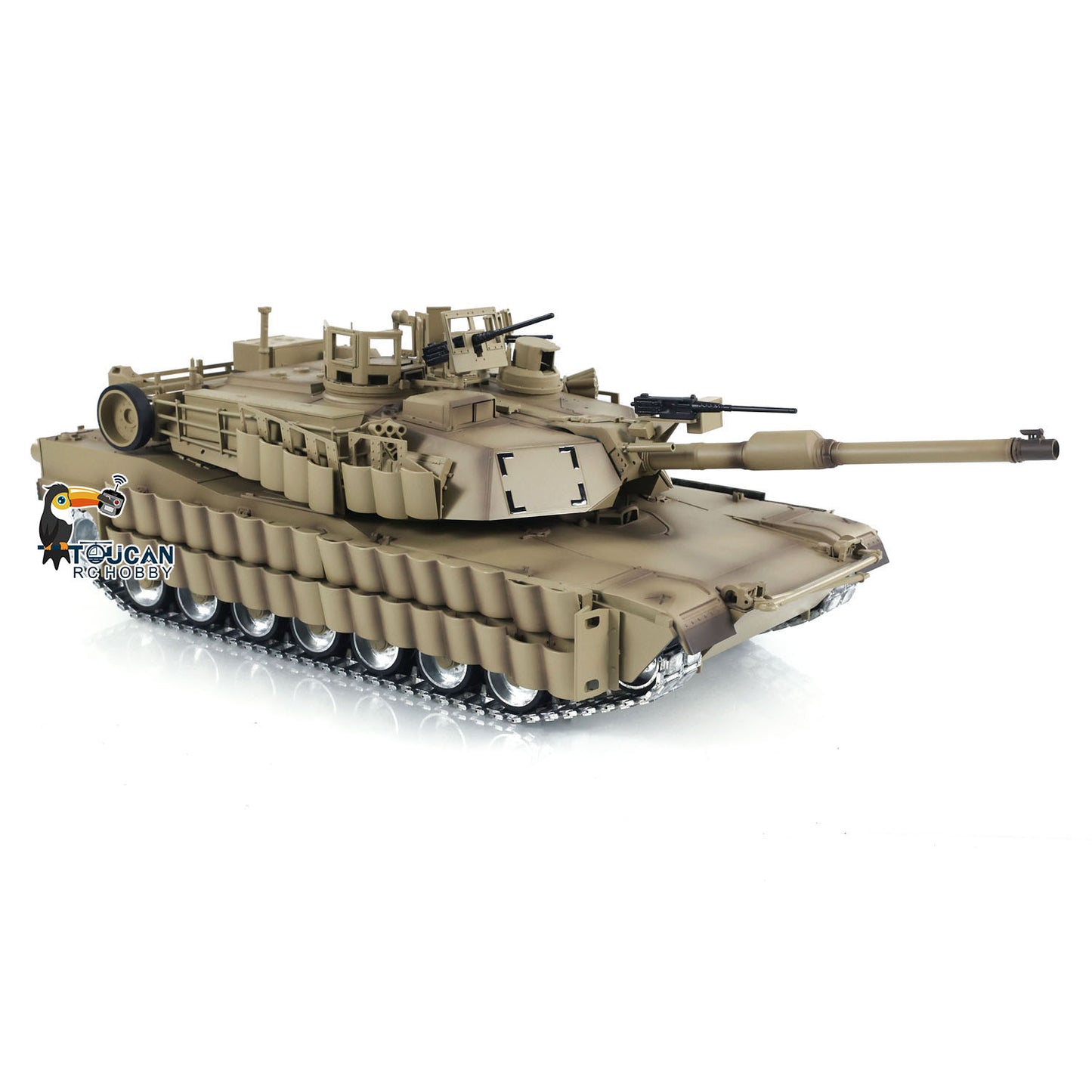 TOUCAN RC HOBBY TD 1/16 RC Military Tank Abrams M1A2 SEP TUSK II Ugrade Wheel Tracks IR BB Model Radio Control 320 Degree Rotation Turret Tanks Barrel Recoil Toys
