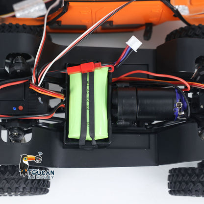 RC 1/18 Crawler RTR Off-Road-Truck 4WD Lichter Ferngesteuertes Auto Geschenk für Jungen mit drehmomentstarkem Kohlebürstenmotor 10A gebürstetem ESC