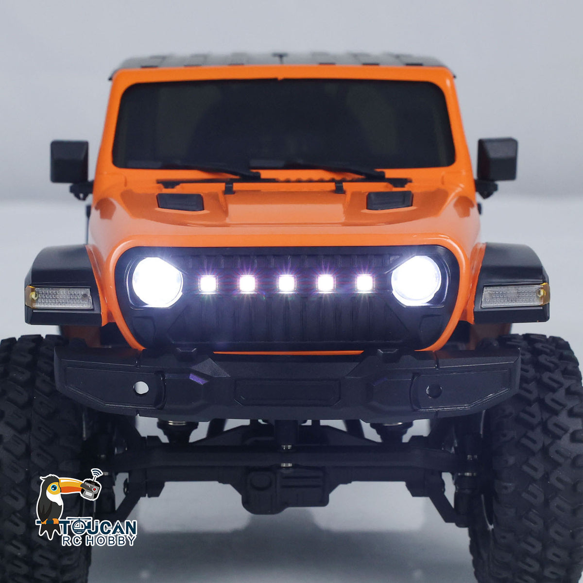 RC 1/18 Crawler RTR Off-Road-Truck 4WD Lichter Ferngesteuertes Auto Geschenk für Jungen mit drehmomentstarkem Kohlebürstenmotor 10A gebürstetem ESC