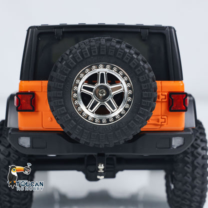RC 1/18 Crawler RTR Off-Road-Truck 4WD Lichter Ferngesteuertes Auto Geschenk für Jungen mit drehmomentstarkem Kohlebürstenmotor 10A gebürstetem ESC
