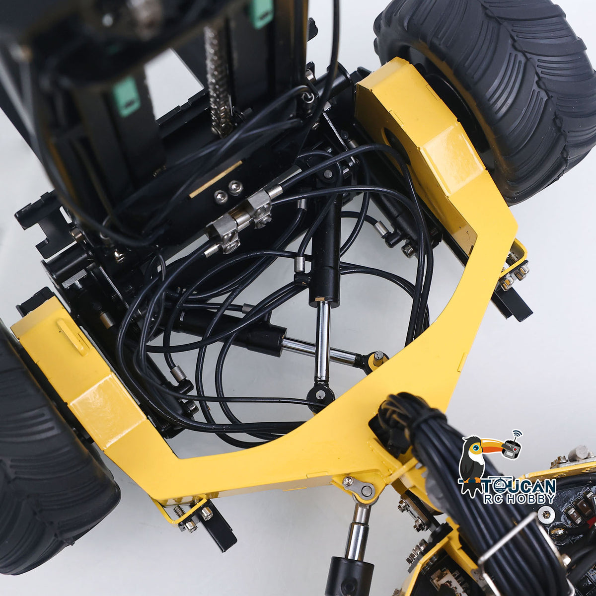 In Stock TOUCAN RC HOBBY SFrog BM214 Metal 1/14 RC Hydraulic Mounted Forklift Remote Control Truck 5 Way Valves for Scale Machinery Enthusiasts