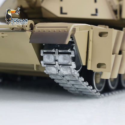 TOUCAN RC HOBBY TD 1/16 RC Military Tank Abrams M1A2 SEP TUSK II Ugrade Wheel Tracks IR BB Model Radio Control 320 Degree Rotation Turret Tanks Barrel Recoil Toys