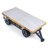 HUINA 1/10 2Axle Flatbed Trailer Manual Lifting Tail Board For 1/14 Electric Remote Control Forklift Model Light Sound Effect