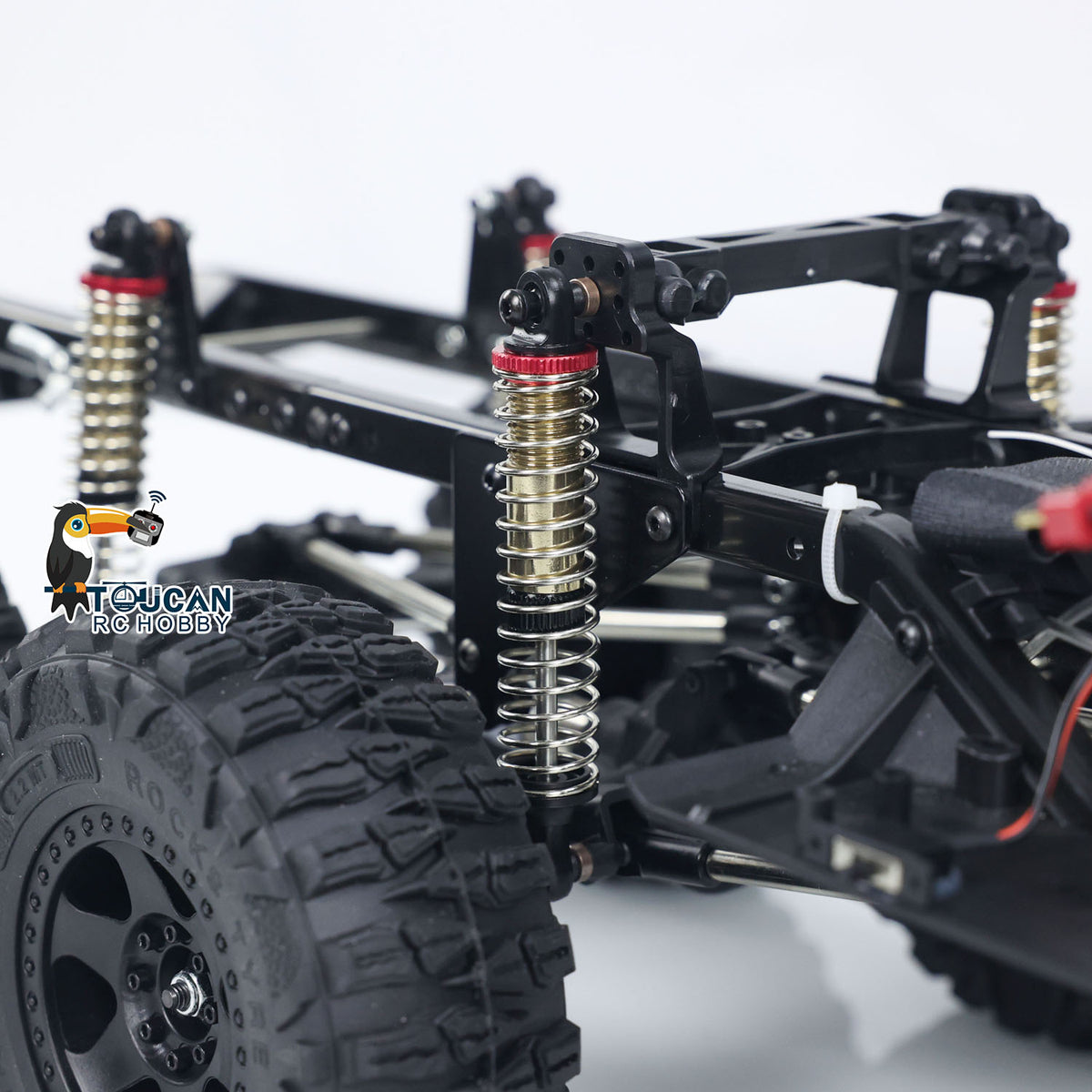 1:10 Off-Road Pickup Truck 6*6 Rock Crawler Lichter Sound Bewegliche Türen 2,4G mit Licht Sound System drei differential schlösser