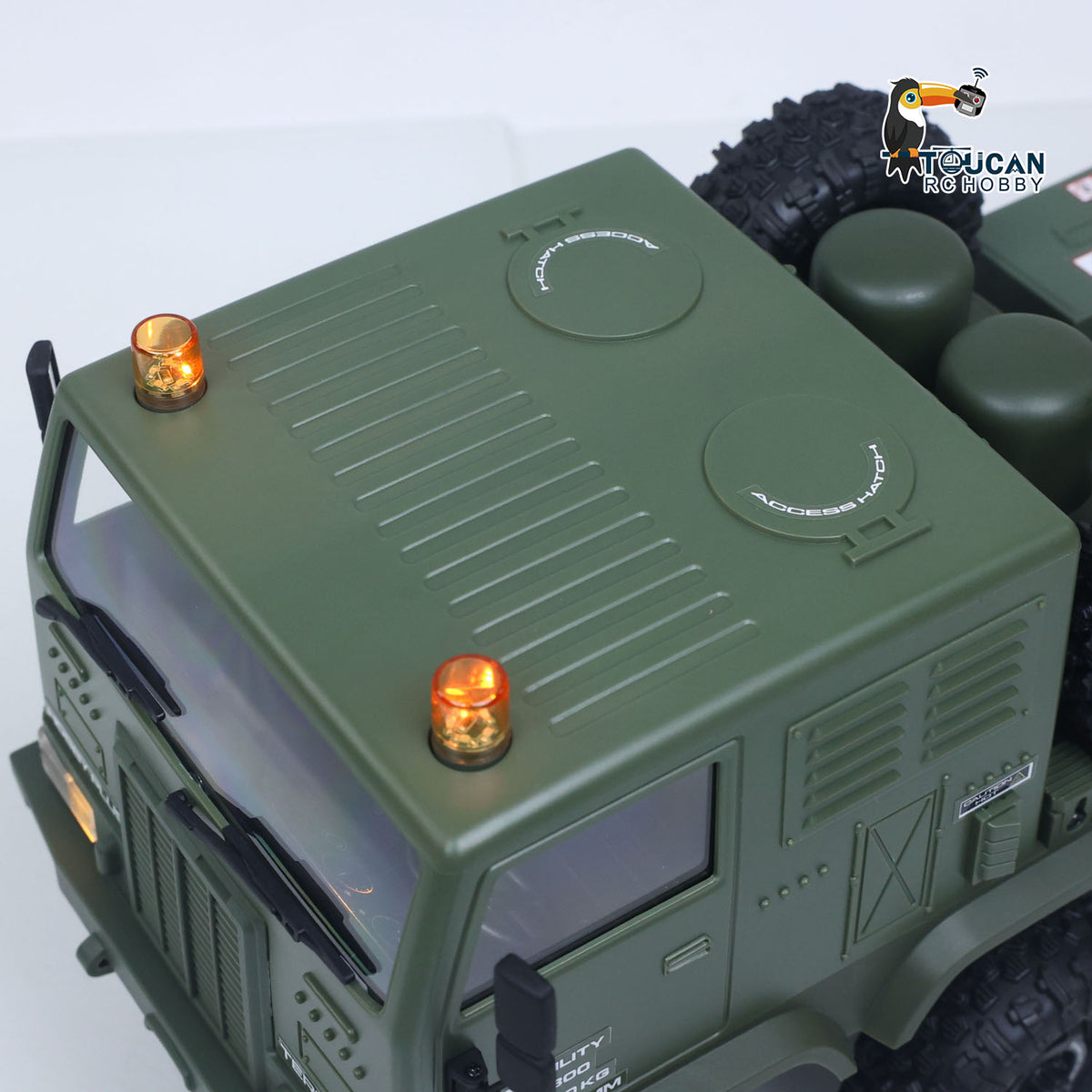 TOUCAN RC HOBBY Fast Free Shipping 1/18 Remote Control Military Truck 8X8 All Wheel Steering Electric RC Off Road Vehicle Model 2Speed Gearbox RTR Metal Chassis