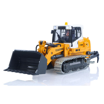 1:50 RC Elektro-Hebekettenlader LR636 2,4G Baufahrzeug Metallschaufelketten Ripper RTR-Modell Licht Ton Batterie