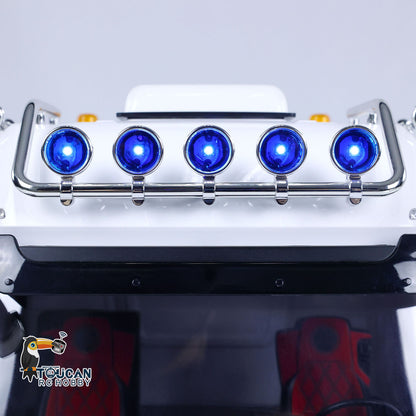 1/14 TOUCAN Lackiert 8x8 RC Sattelzugmaschine Funkgesteuerte Autos Modell Schwermetallchassis Raucheinheit Tonlicht