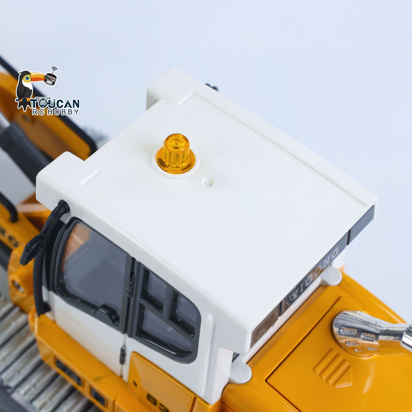 1:50 RC Elektro-Hebekettenlader LR636 2,4G Baufahrzeug Metallschaufelketten Ripper RTR-Modell Licht Ton Batterie