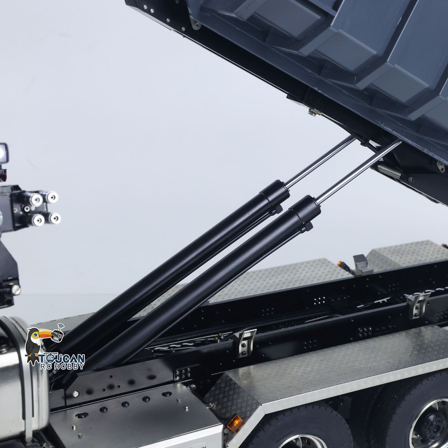 1/14 RC Hydraulic Full Dump Truck Crane 770S Metal 10x10 Remote Contro ...