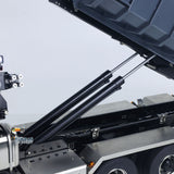 1/14 RC Hydraulic Full Dump Truck Crane 770S Metal 10x10 Remote Control Roll on off Tipper 3Speed RTR Model Car Frsky XE Radio