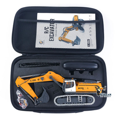 1/50 RC Bagger K970 Engineering Fahrzeug Fernbedienung Elektrische Hebe Bagger Metall Eimer Tracks Licht Sound RTR Batterie