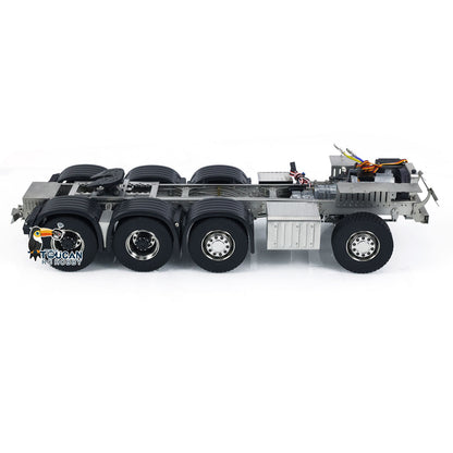 1/14 8x8 Metallchassis für ferngesteuerten RC-Traktor-LKW 3363 Autosimulationsmodell 3-Gang-Getriebe montierter ESC