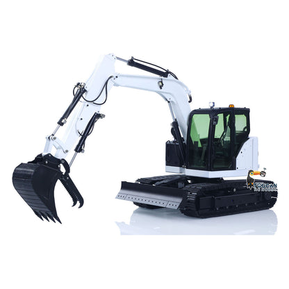 Metal 1/14 C308 Radio Control Hydraulic Excavator 4Valve RC Digger Engineering Vehicle Flysky ST8 Radio Lights Battery Assembled