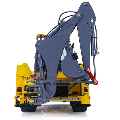 €150 OFF 11.11 BIG SALE LESU 1/14 Metal Hydraulic RC Backhoe Loader AOUE BL71 2 in 1 Electric Excavator