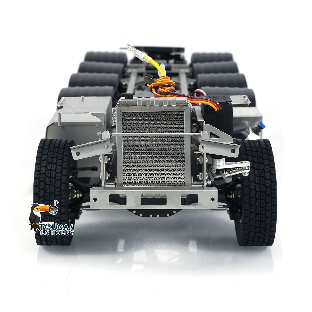 In Stock TOUCAN RC HOBBY ScaleClub 1/14 10x10 Metal Chassis for RC Tractor Truck 1851 Electric Car Simulation Model 3-Speed Transmission Differential Lock
