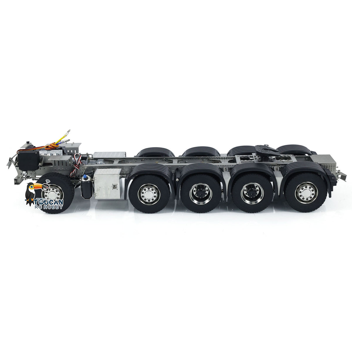 In Stock TOUCAN RC HOBBY ScaleClub 1/14 10x10 Metal Chassis for RC Tractor Truck 1851 Electric Car Simulation Model 3-Speed Transmission Differential Lock