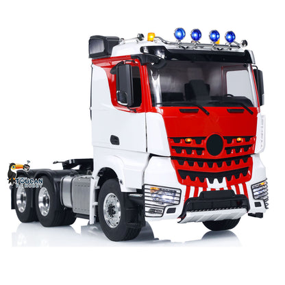1/14 TOUCAN RC HOBBY RC Tractor Truck 6x6 Metal Chassis Radio Control Car Model Painted Assembled Smoke Light Sound System