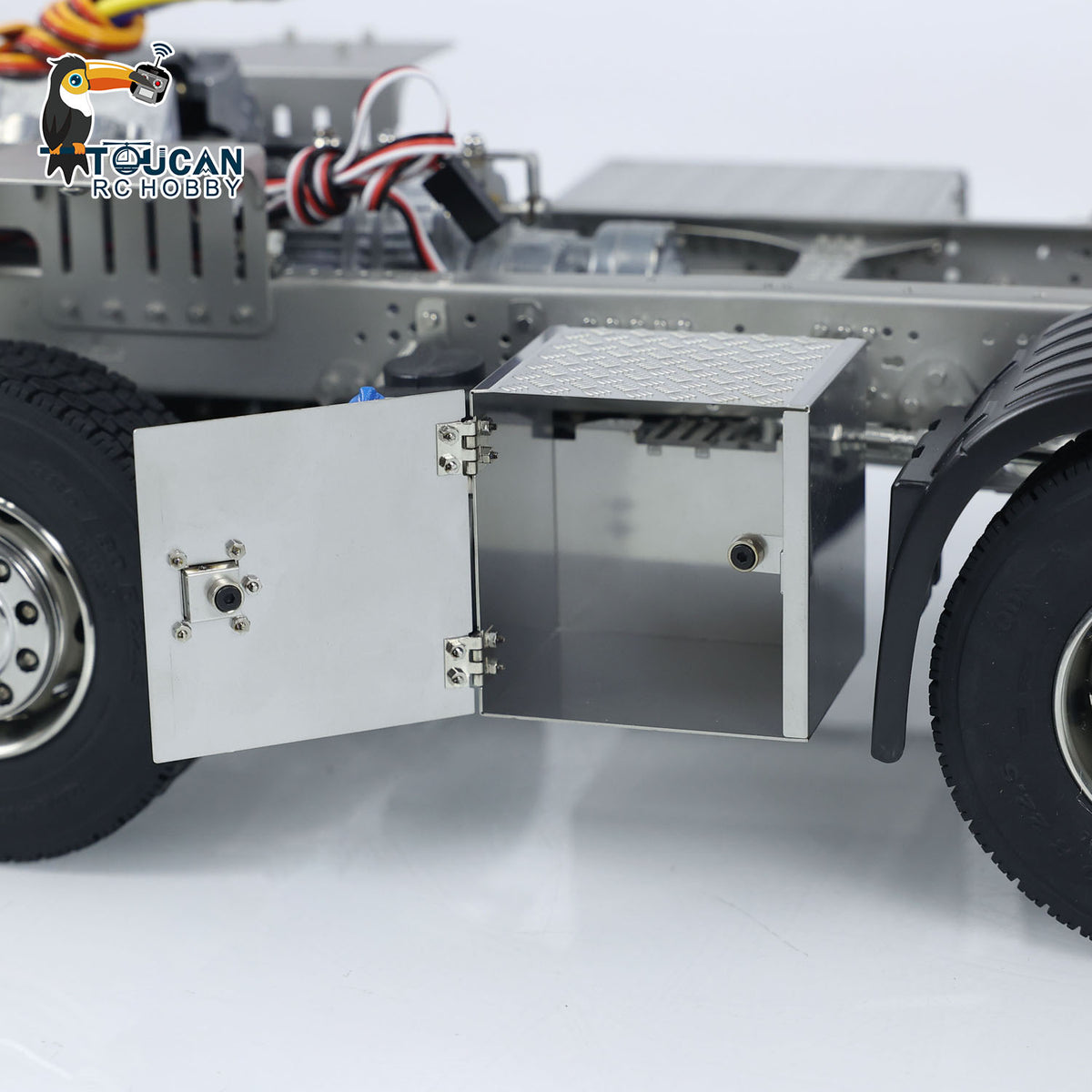 In Stock TOUCAN RC HOBBY ScaleClub 1/14 10x10 Metal Chassis for RC Tractor Truck 1851 Electric Car Simulation Model 3-Speed Transmission Differential Lock