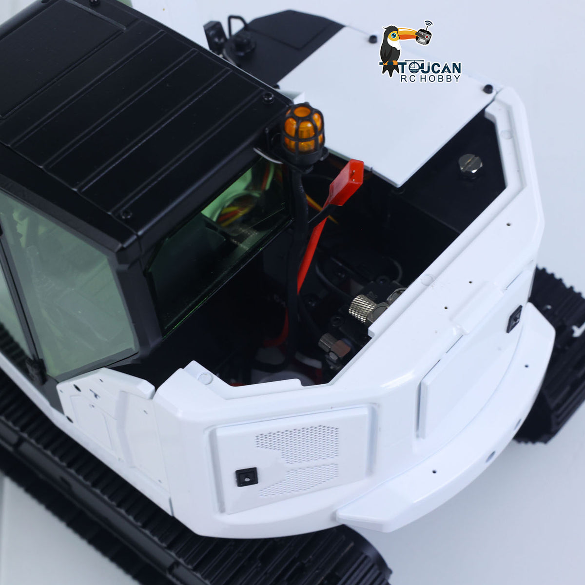 Metal 1/14 C308 Radio Control Hydraulic Excavator 4Valve RC Digger Engineering Vehicle Flysky ST8 Radio Lights Battery Assembled