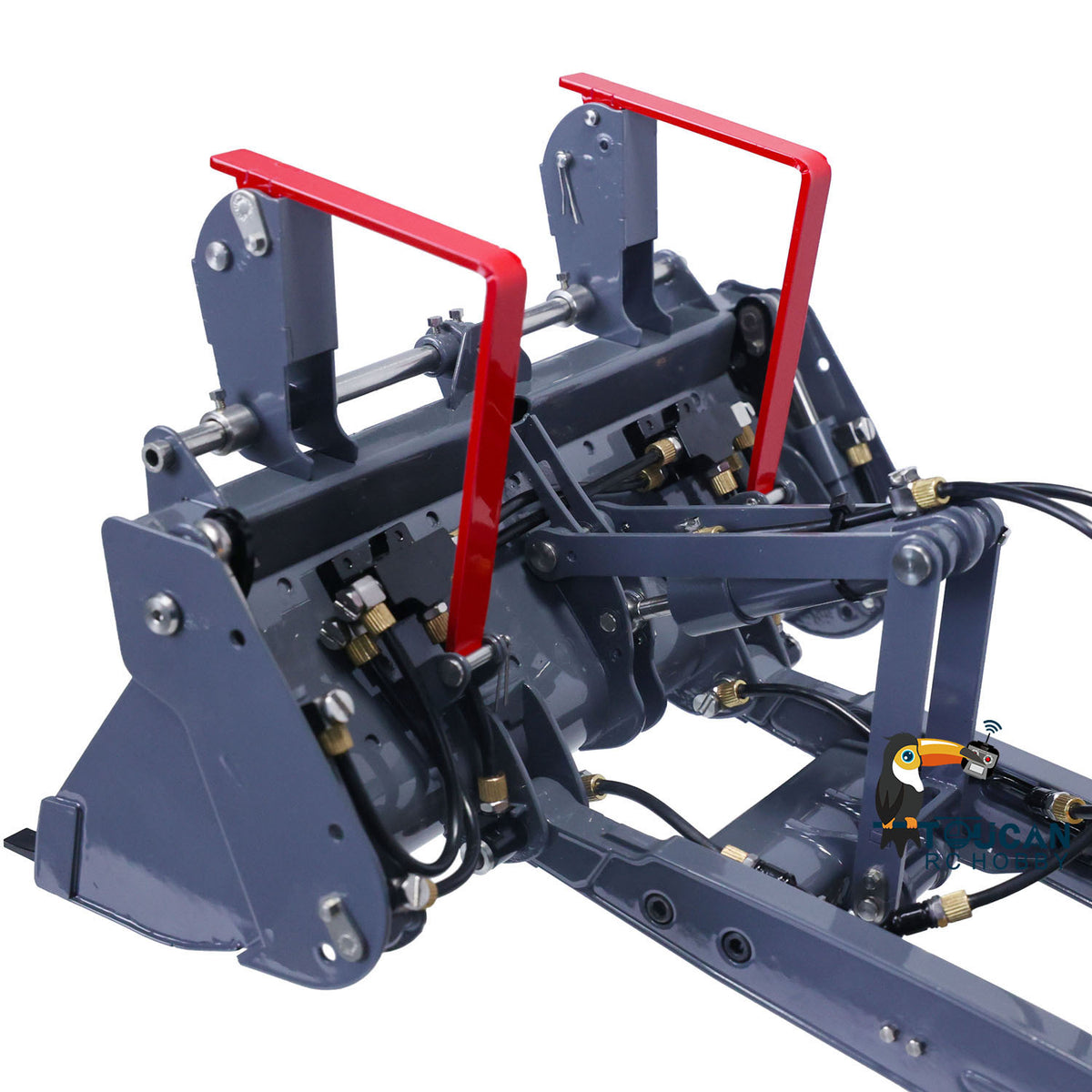 €150 OFF 11.11 BIG SALE LESU 1/14 Metal Hydraulic RC Backhoe Loader AOUE BL71 2 in 1 Electric Excavator