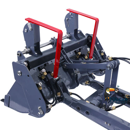 €150 OFF 11.11 BIG SALE LESU 1/14 Metal Hydraulic RC Backhoe Loader AOUE BL71 2 in 1 Electric Excavator