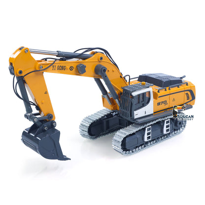 1/50 RC Bagger K970 Engineering Fahrzeug Fernbedienung Elektrische Hebe Bagger Metall Eimer Tracks Licht Sound RTR Batterie