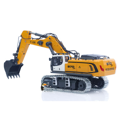 1/50 RC Bagger K970 Engineering Fahrzeug Fernbedienung Elektrische Hebe Bagger Metall Eimer Tracks Licht Sound RTR Batterie