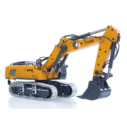 1/50 RC Bagger K970 Engineering Fahrzeug Fernbedienung Elektrische Hebe Bagger Metall Eimer Tracks Licht Sound RTR Batterie