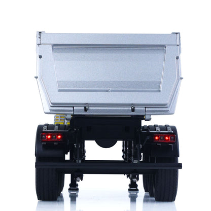 Kabolite 1/14 Metal Remote Control 3Axles Electric Lifting Semi Trailer Dumper for RC Tractor Truck SC 770S 100 Battery Charger