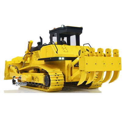 USED Metal 1/12 Remote Control Hydraulic Bulldozer D155AX RTR Heavy Dozer Model 7 Way Valve 3.0L Oil Pump 5 Plows Radio Master TX15 Radio Battery teshulianjie