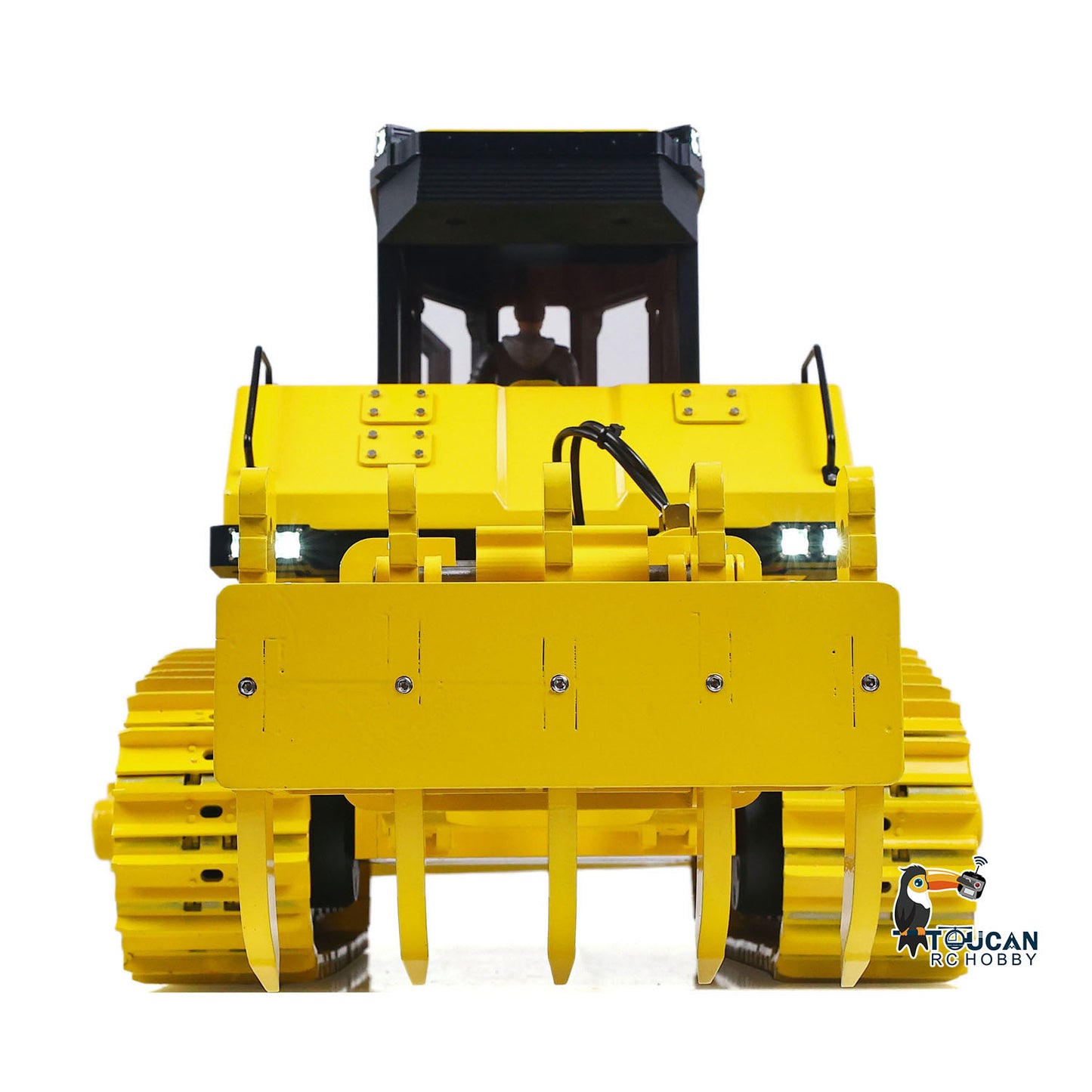 USED Metal 1/12 Remote Control Hydraulic Bulldozer D155AX RTR Heavy Dozer Model 7 Way Valve 3.0L Oil Pump 5 Plows Radio Master TX15 Radio Battery teshulianjie