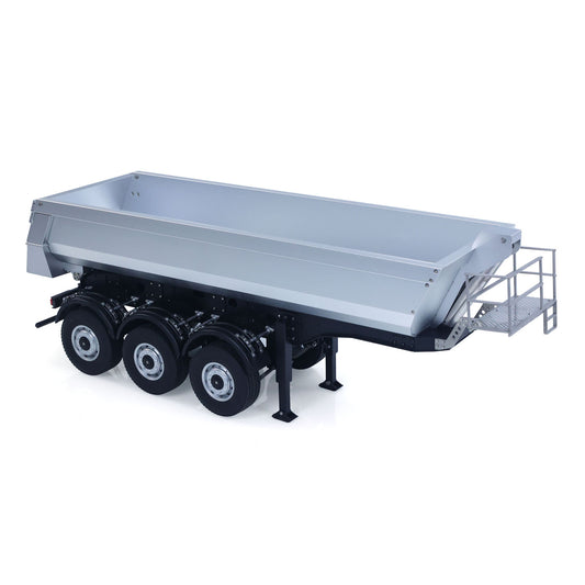 USED Kabolite 1/14 Metal Remote Control 3Axles Electric Lifting Semi Trailer Dumper for RC Tractor Truck SC 770S 100 Battery Charger teshulianjie
