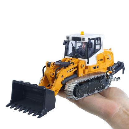 1:50 RC Elektro-Hebekettenlader LR636 2,4G Baufahrzeug Metallschaufelketten Ripper RTR-Modell Licht Ton Batterie