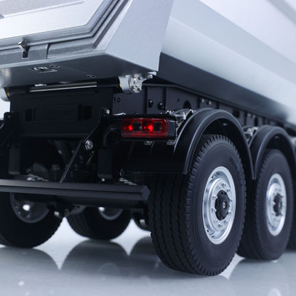 Kabolite 1/14 Metal Remote Control 3Axles Electric Lifting Semi Trailer Dumper for RC Tractor Truck SC 770S 100 Battery Charger