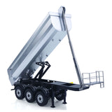 Kabolite 1/14 Metal Remote Control 3Axles Electric Lifting Semi Trailer Dumper for RC Tractor Truck SC 770S 100 Battery Charger