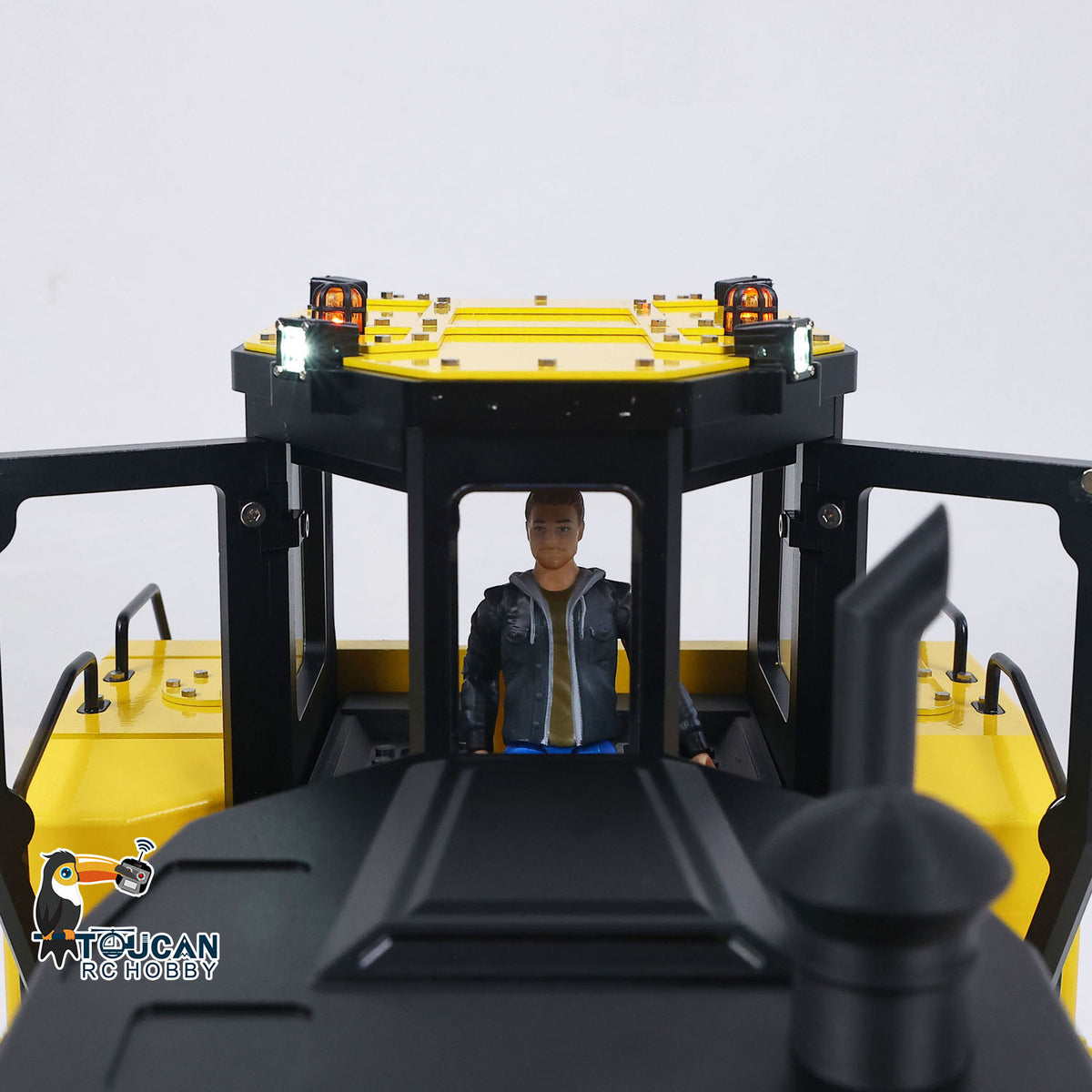 USED Metal 1/12 Remote Control Hydraulic Bulldozer D155AX RTR Heavy Dozer Model 7 Way Valve 3.0L Oil Pump 5 Plows Radio Master TX15 Radio Battery teshulianjie