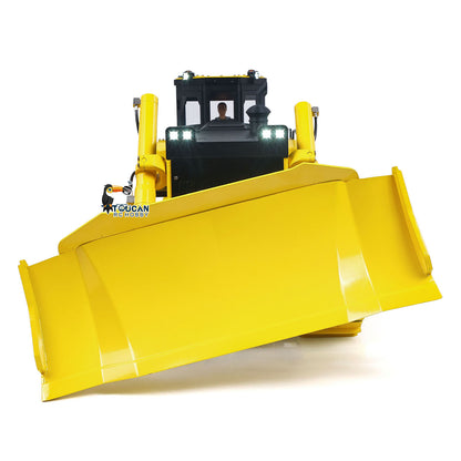USED Metal 1/12 Remote Control Hydraulic Bulldozer D155AX RTR Heavy Dozer Model 7 Way Valve 3.0L Oil Pump 5 Plows Radio Master TX15 Radio Battery teshulianjie