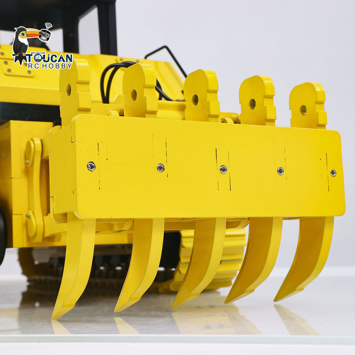 USED Metal 1/12 Remote Control Hydraulic Bulldozer D155AX RTR Heavy Dozer Model 7 Way Valve 3.0L Oil Pump 5 Plows Radio Master TX15 Radio Battery teshulianjie