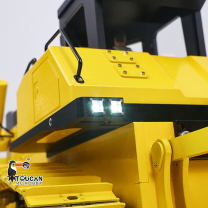 USED Metal 1/12 Remote Control Hydraulic Bulldozer D155AX RTR Heavy Dozer Model 7 Way Valve 3.0L Oil Pump 5 Plows Radio Master TX15 Radio Battery teshulianjie