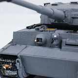 Fast Free Shipping 1/24 RC Battle Tank Taigen Tiger I Remote Control Infrared Combat Military Tanks Barrel Recoil LED Flash
