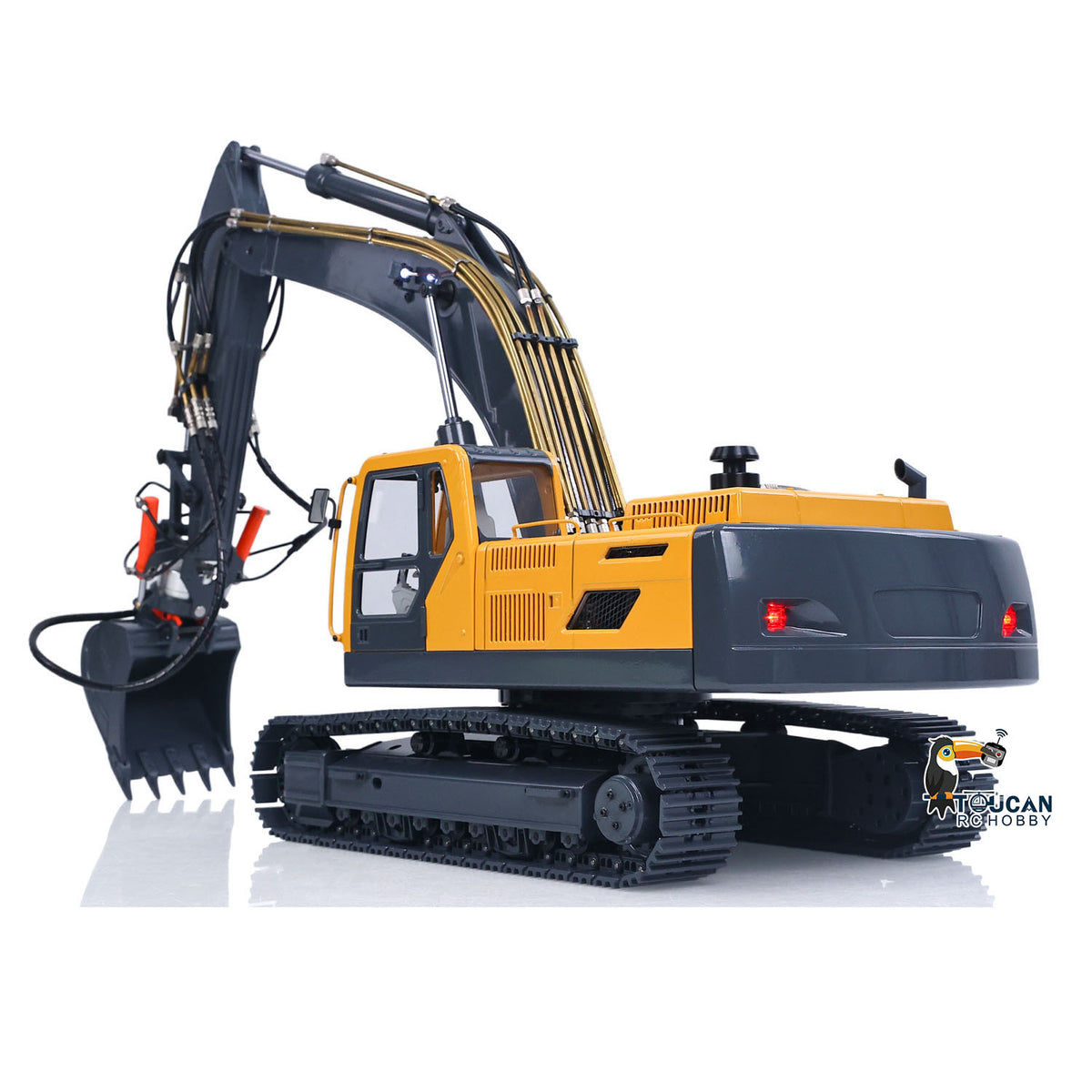 1/14 JDM-106-UPG1 Ready to Operate Metal Hydraulic Excavator Hydraulic Quick Release w/Extra Valve No Battery