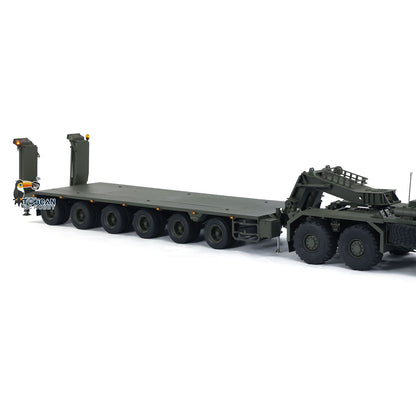 1/14 metall RC Hydraulische Sattelauflieger für Elefant FAUN SLT-56 Tank Transporter Hydraulische Vorderbein Tailboard 